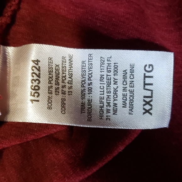 Head Men's Burgundy Short Sleeve Shirt.  Size XXL. - Picture 7 of 8